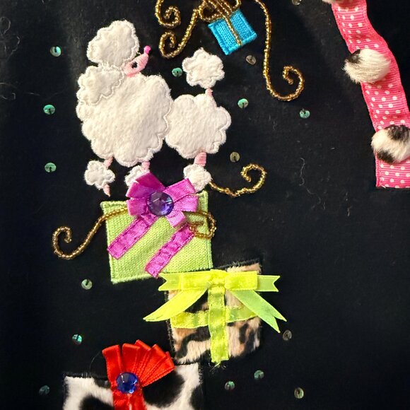 Berek The Collective Works by Takako Sakon Vintage Christmas Poodle Gift Stack - Picture 5 of 12